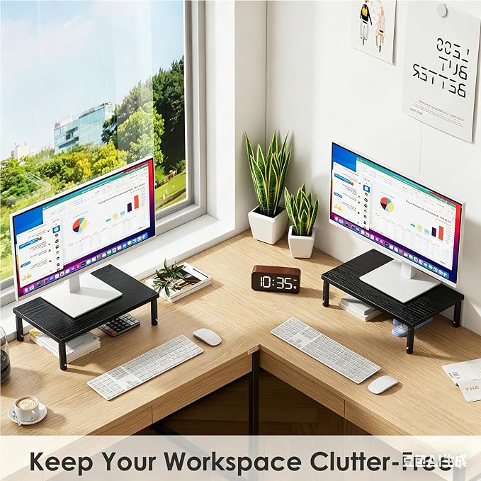 OPNICE Desk Organizers and Accessories, Adjustable Computer Monitor Stand Riser - Image 6