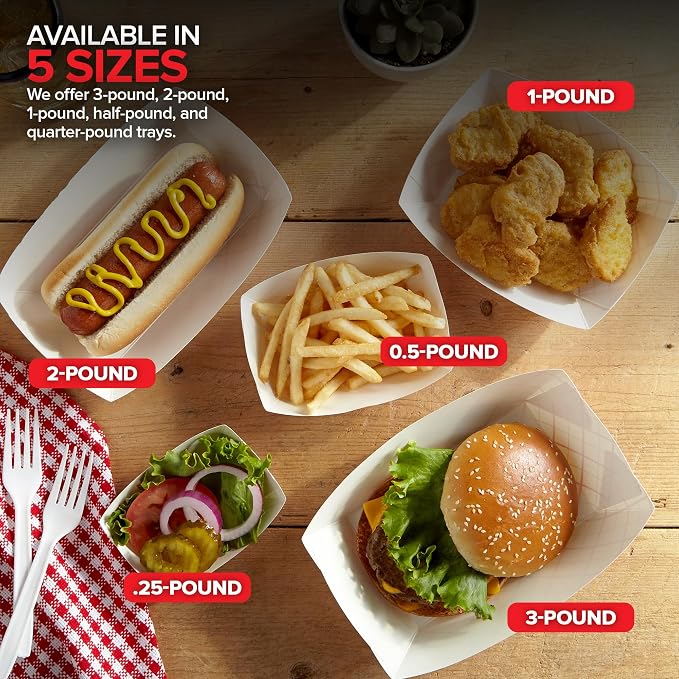 Stock Your Home Medium Paper Food Boats, 250 Pack, 2 Lb Capacity, 4.5 x 2.75 x - Image 6