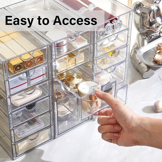 Prsildan Acrylic Drawer Makeup Organizer - Image 5
