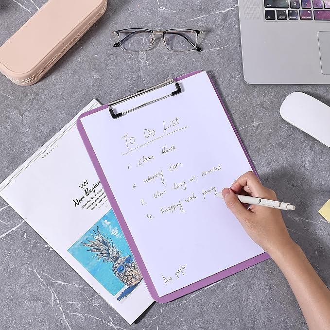 Mr. Pen- Plastic Clipboard, 12.5" x 9", 2 Pack | Pastel Purple Clipboard Plastic - Image 6