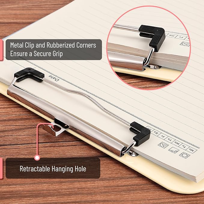 Mr. Pen- Plastic Clipboard, 12.5" x 9", 2 Pack, Clipboard Plastic | Low-Profile - Image 3