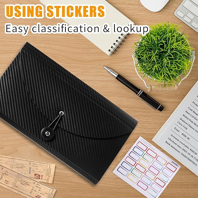 Nicecho Receipt Coupon Organizer, 13 Pockets Small Accordion File Organizer - Image 6
