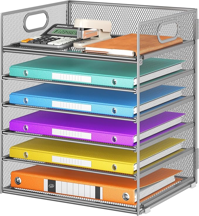 6 Tray Paper Organizer Letter Tray by Lavatino