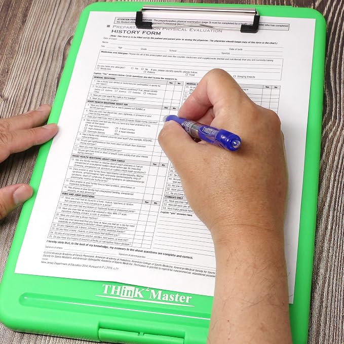 Think2Master Green Plastic Storage Clipboard. | 25% Heavier & 25% Sturdier| - Image 6