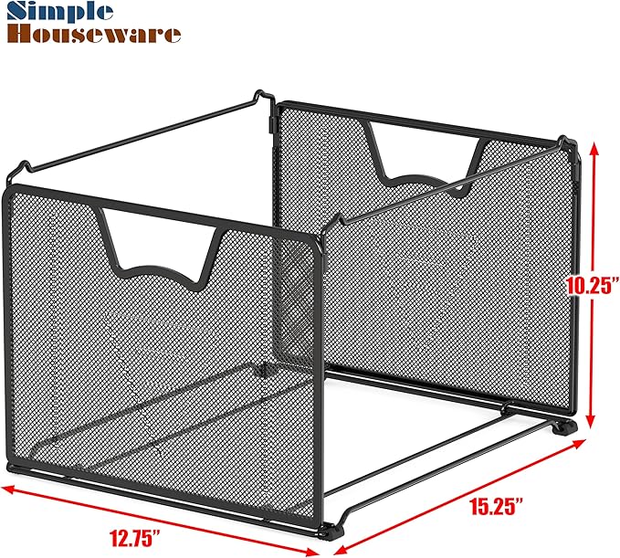 Simple Houseware Mesh Hanging File Folder Organizer - Image 3