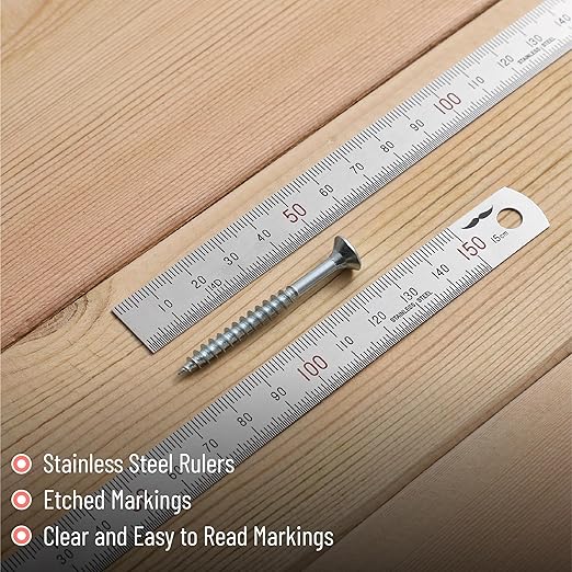 Mr. Pen- Machinist Ruler, 2 Pack, Stainless Steel Imperial | Precision - Image 3