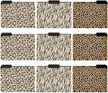Steel Mill & Co. Set of 9 File Folders Decorative, Leopard | Thick Sturdy File by SteelMillCo