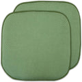 2 Pack Memory Foam Honeycomb Nonslip Back 16" x 16" Chair/Seat Cushion Pad by SweetHomeCollection