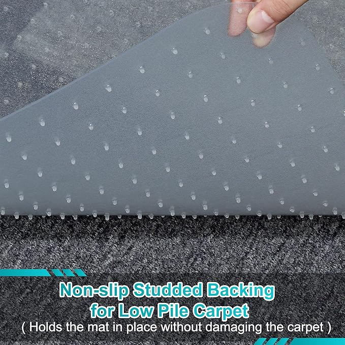 Office Chair Mat for Carpets, Non-Slip Computer Desk Chair Mat for Low Pile - Image 3