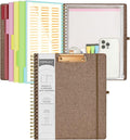Ospelelf Brown Foldable Spiral Clipboard Folio by OspelelfOfficeSupplies