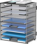 DALTACK 9-Tier Paper Organizer for Desk, Mesh Letter Tray Desk Organizer by DALTACK