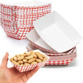 Heavy Duty, Greaseproof .5 Lb Paper Food Trays 200 Pk. Recyclable, Coated Mini by FoodRestaurantSupplies