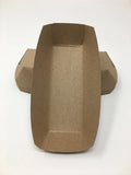 Mr Miracle 7 Inch Paper Hot Dog Tray in Kraft Paper. Pack of 25. Disposable by MrMiracle
