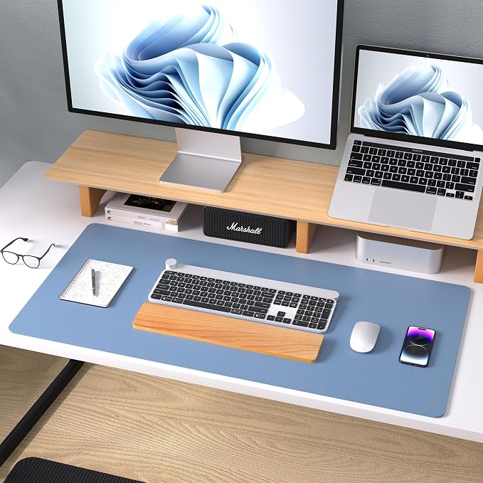 Aothia Leather Desk Pad Protector, Large Mouse Pad, Office Desk Mat, Non-Slip - Image 8