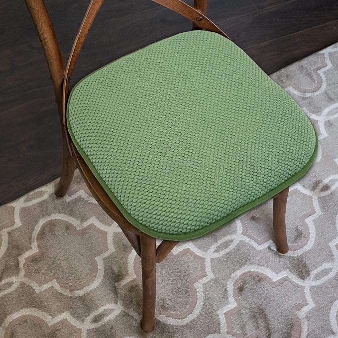 Sweet Home Collection Cushion Memory Foam Chair Pads Honeycomb Nonslip Back - Image 5