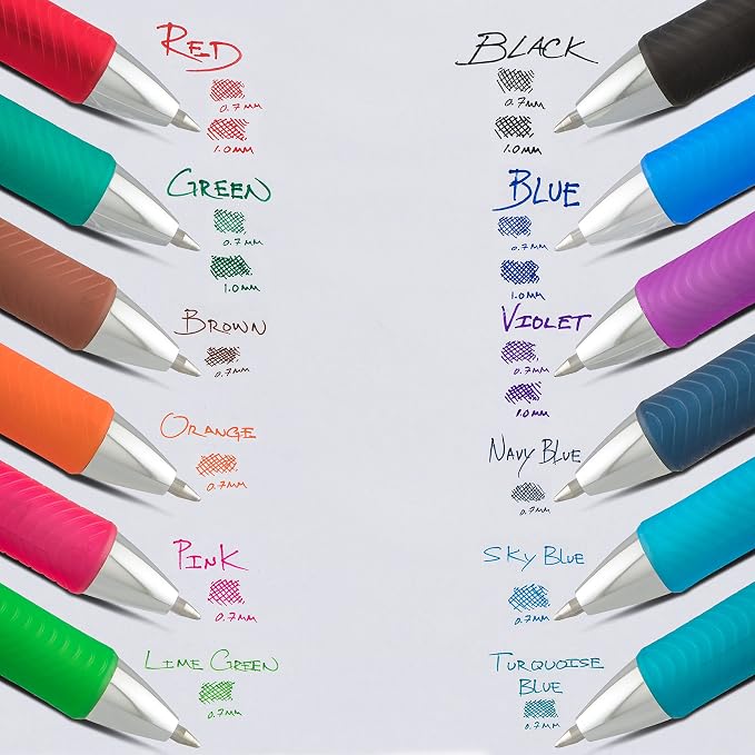 Pentel EnerGel Deluxe RTX Retractable Liquid Gel Pen, Medium Line, Metal Tip - Image 6