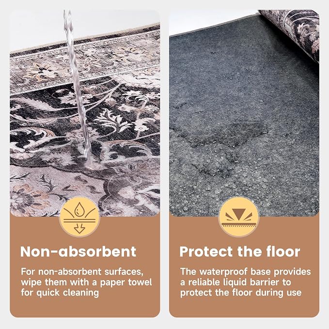 Office Chair Mat for Hardwood Tile Floor, Machine Washable Office Area Carpet - Image 6