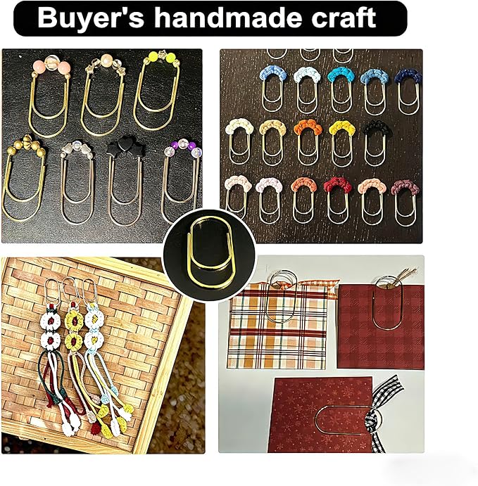 Gold Large Paper Clips - Image 6