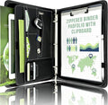 STYLIO Zipper Portfolio Binder | Padfolio 3 Ring Binder and Clipboard Folio| by Stylio