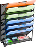 Simple Trending Wall File Organizer, Mesh 7-Tier Vertical Hanging File Holder by SimpleTrending