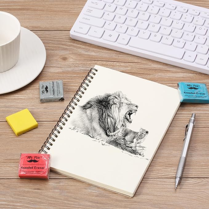 Mr. Pen- Kneaded Erasers, 1.37"x1.57", 18 Pack, Colorful | Soft Moldable Art - Image 5