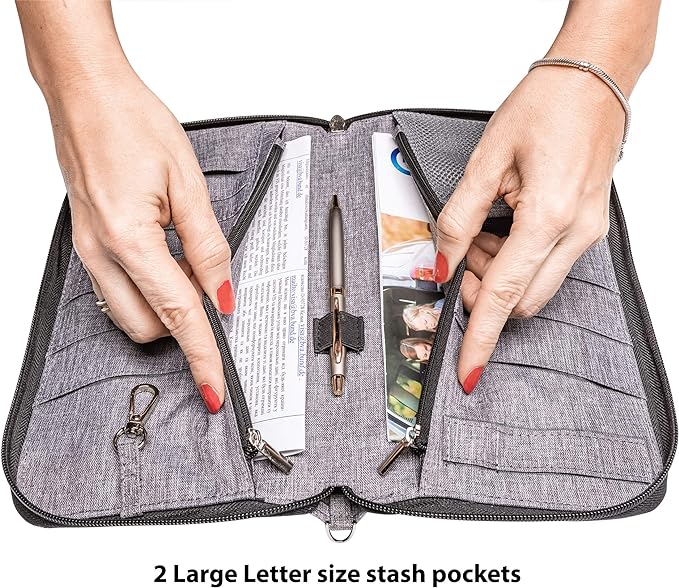 Valante Premium Family Travel Document Organizer Capacious RFID Passport Holder - Image 5