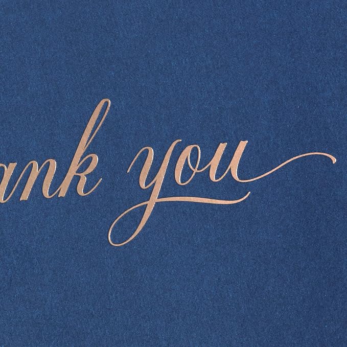 Hallmark Pack of Thank You Cards, Elegant Silver Foil - Image 5