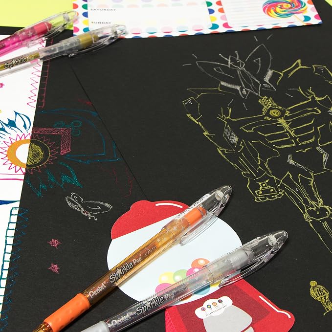 Pentel Sparkle Pop Metallic Gel Pen, Bold Line - Image 8