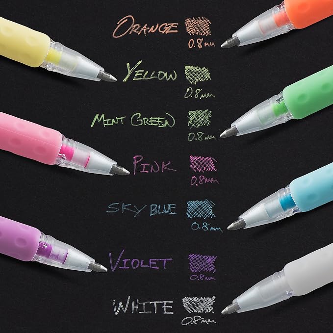 Pentel Milky POP Pastel Gel Pen, Medium Line - Image 5