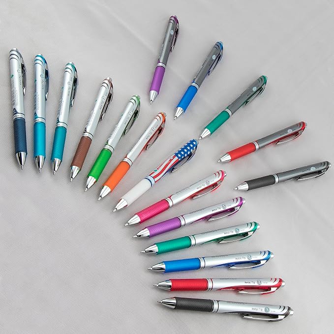 Pentel EnerGel RTX Retractable Liquid Gel Pen, Metal Tip, Medium Line - Image 7