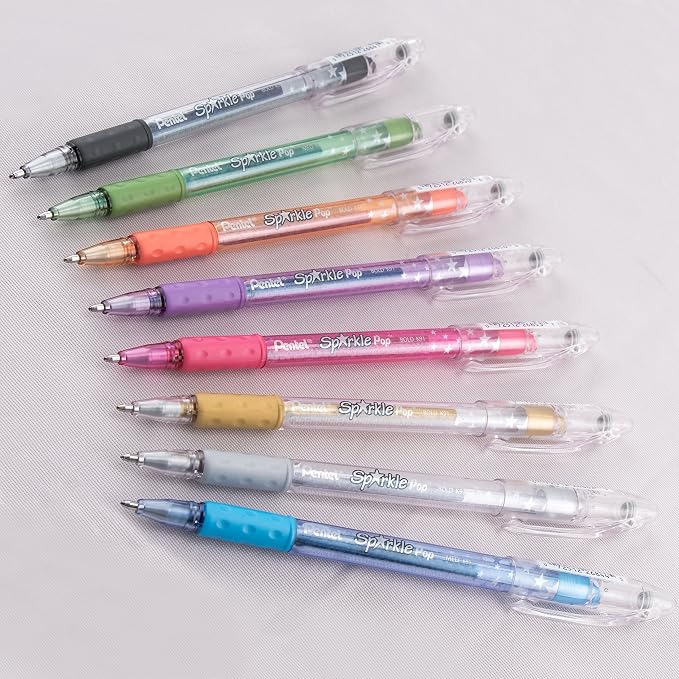 Pentel Sparkle Pop Metallic Gel Pen, 1.0mm Bold Line - Image 5