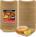 Mini Disposable Brown Kraft Paper Food Trays, 0.25-Lb Concession Tray, Serving by StockYourHome